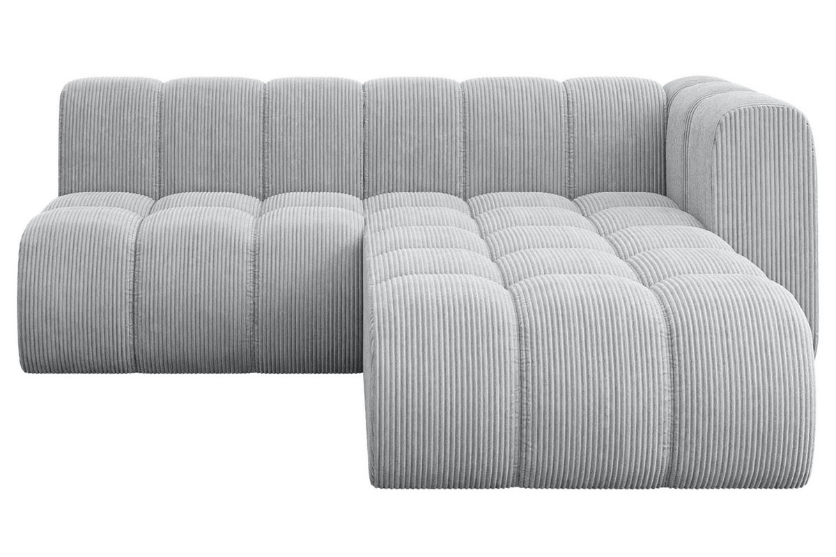 ECKSOFA modulares Sofa Darnel-L1 - 205x177x70 cm Grau - Grau, Holzwerkstoff/Textil (205/177cm) - ALTDECOR