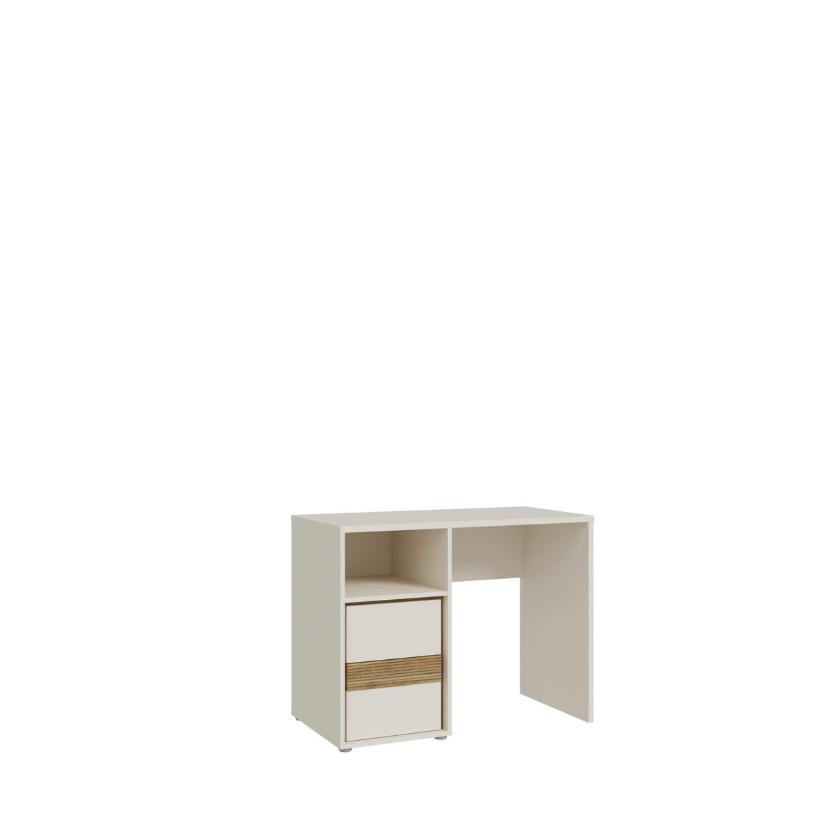 JUGENDZIMMER Wexlin in Mauvella Eiche und Sand 6 teilig mit Lamellenoptik - Beige/Braun, Holzwerkstoff (80/200/120cm)