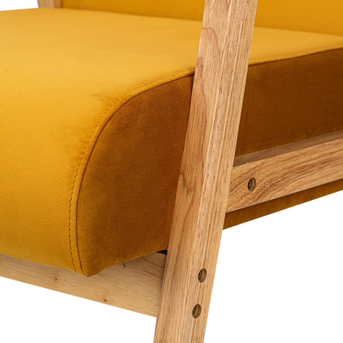 SESSEL Holz Gelb - Gelb, Holz (60/76/70cm) - Nordlys