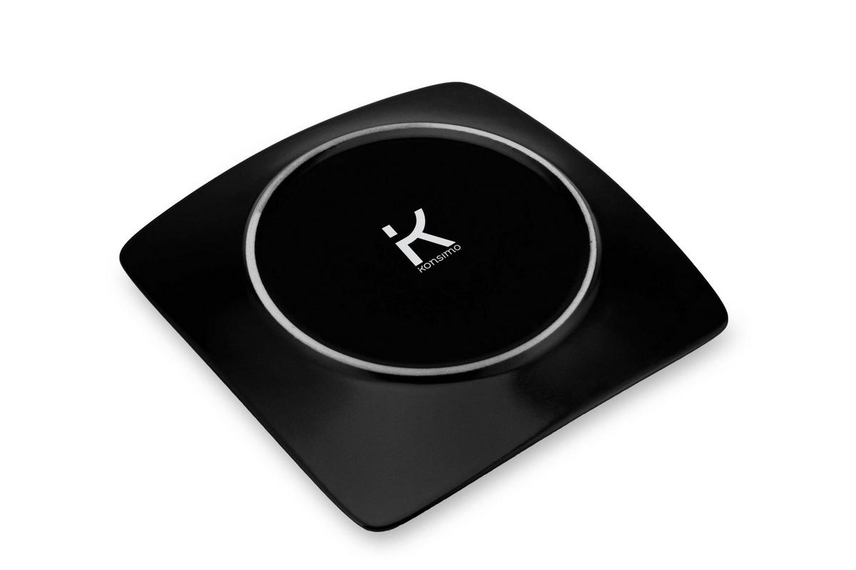 TELLERSET EPIRI Dessertteller 6 Personen 6-tlg - Schwarz, Keramik (21cm) - KONSIMO®