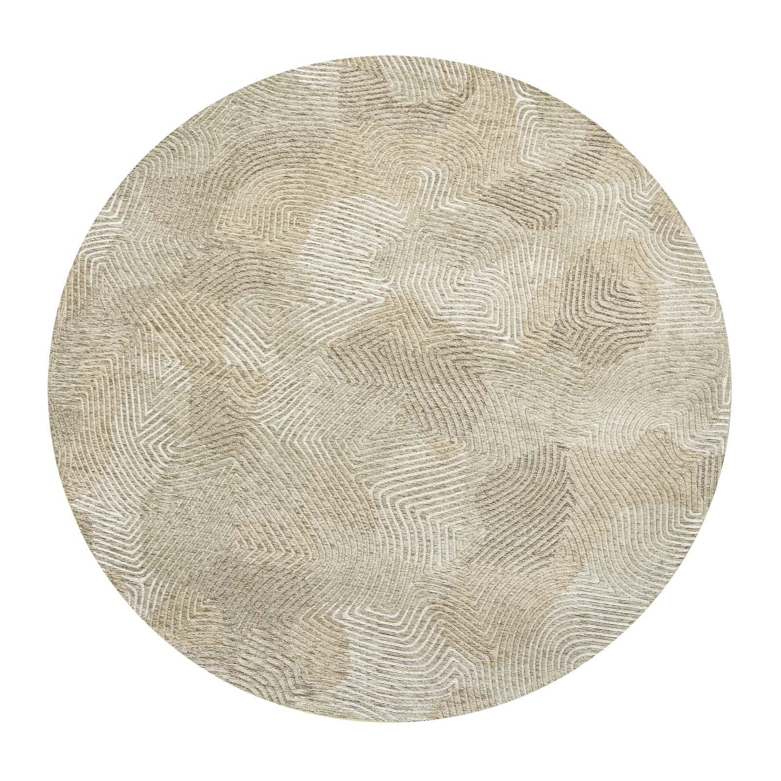 TEPPICH Shell Beige Meditation 240/240 cm - Beige, Textil (240/240cm) - Louis De Poortere