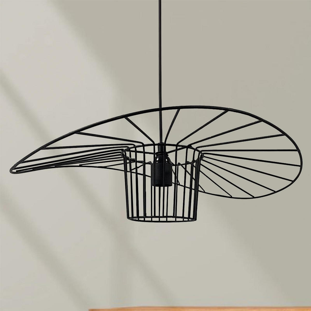 PENDELLEUCHTE Orvelte 50/24 cm - Schwarz, Metall (24/41/24cm) - Bamyum