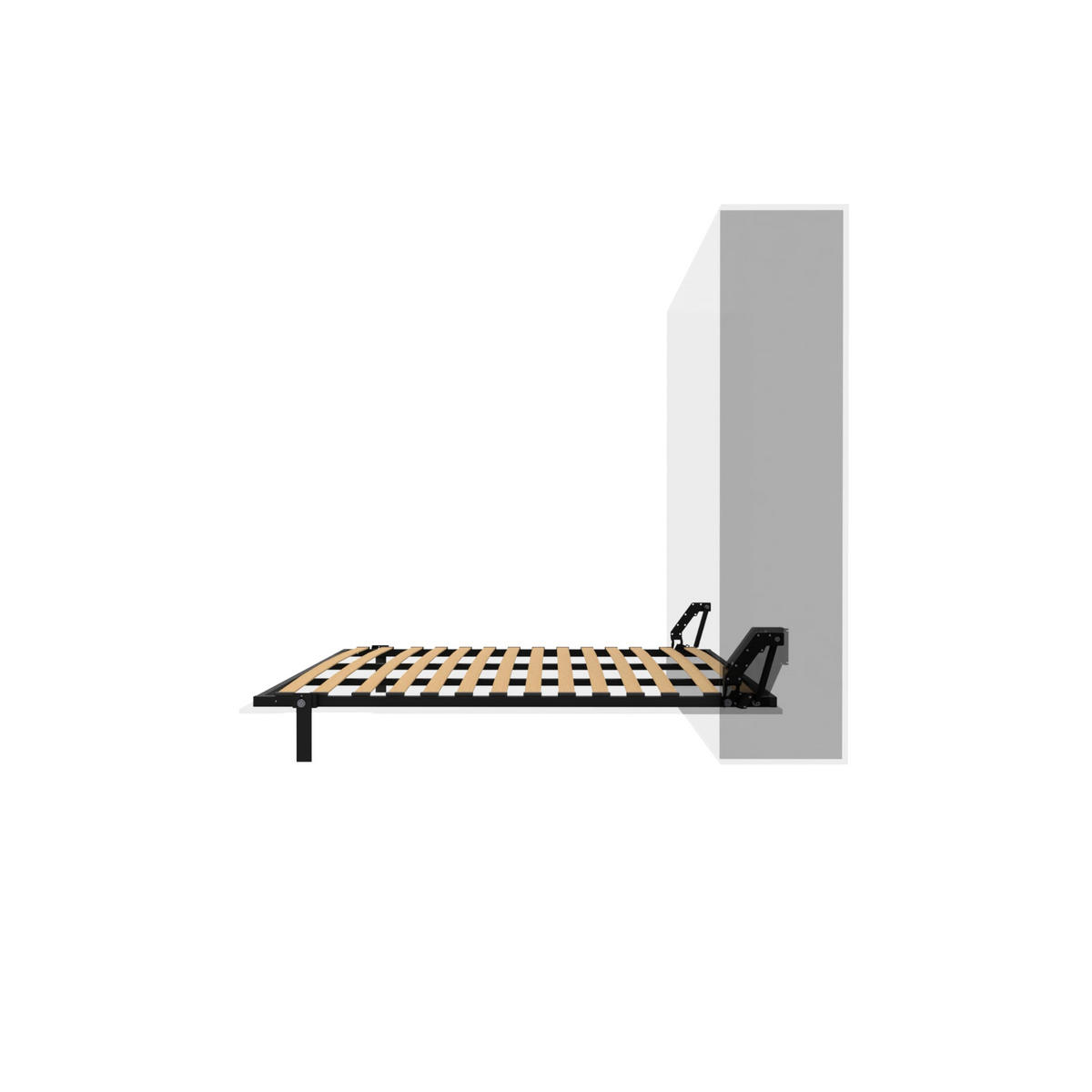 SCHRANKBETT Morphy Einbaubares 180x200 Vertikal - Weiß, Holz (180/200cm) - WallBedKing