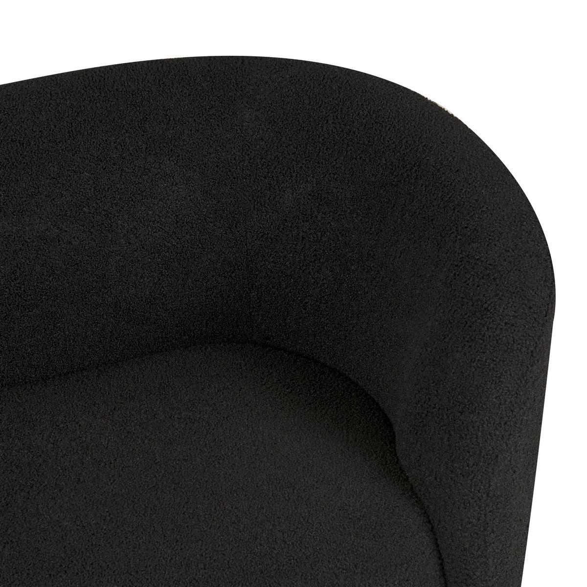 2-SITZER-SOFA Polyester Schwarz Loen - Schwarz, Textil (155/79/70cm) - Beliani