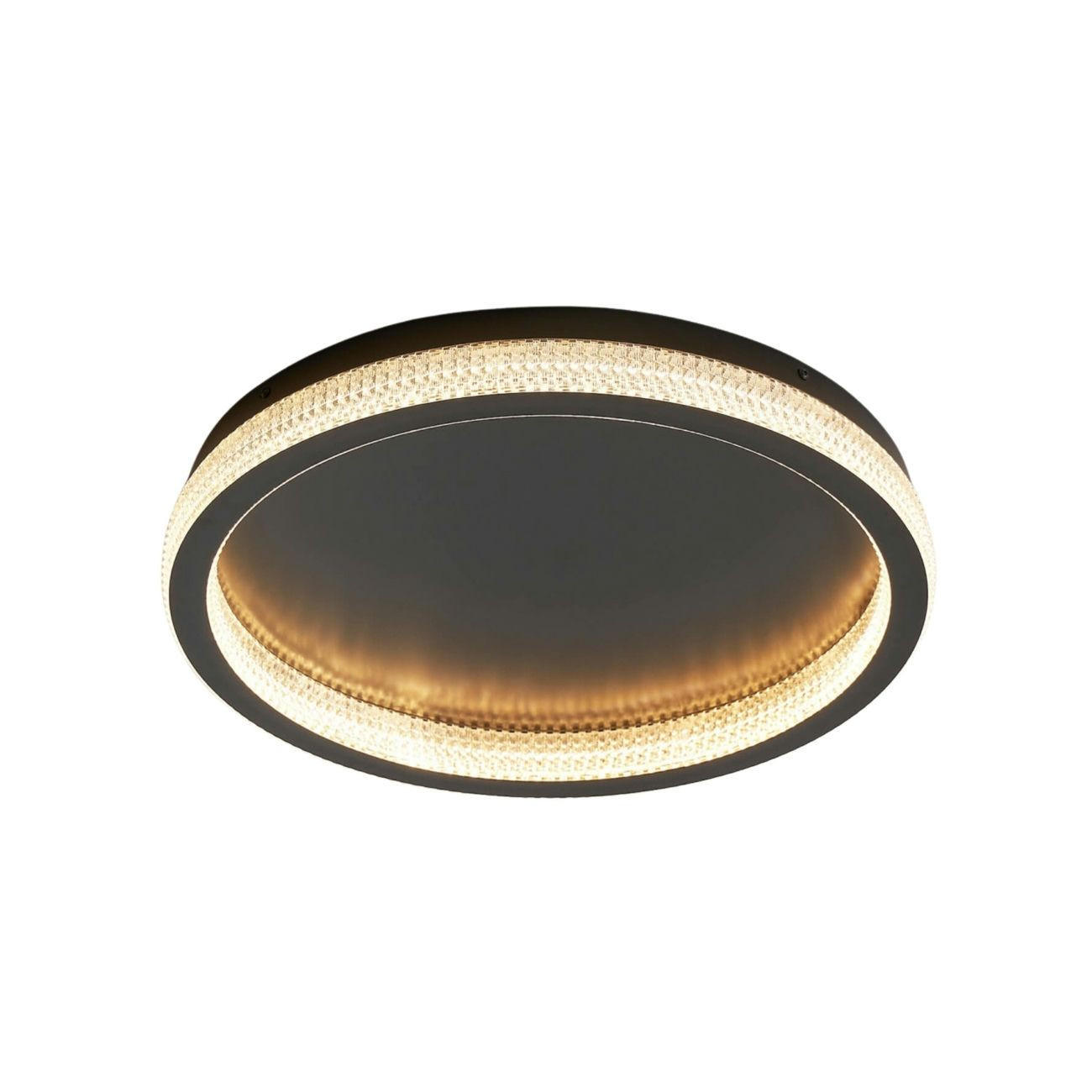 DECKENLEUCHTE Sandy, Transparent und schwarz, 7.5cm, Dimmbar - Transparent, Metall (7/50/7.5cm) - KOSILUM