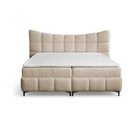 BOXBETT Nova In Rolf - Beige, Holzwerkstoff/Textil (160/200cm) - Fun Möbel