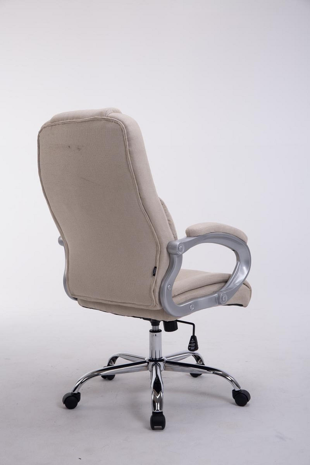 BÜROSTUHL Apodo, Stoff Creme - Creme, Textil/Metall (66/122/70cm) - TPFLiving
