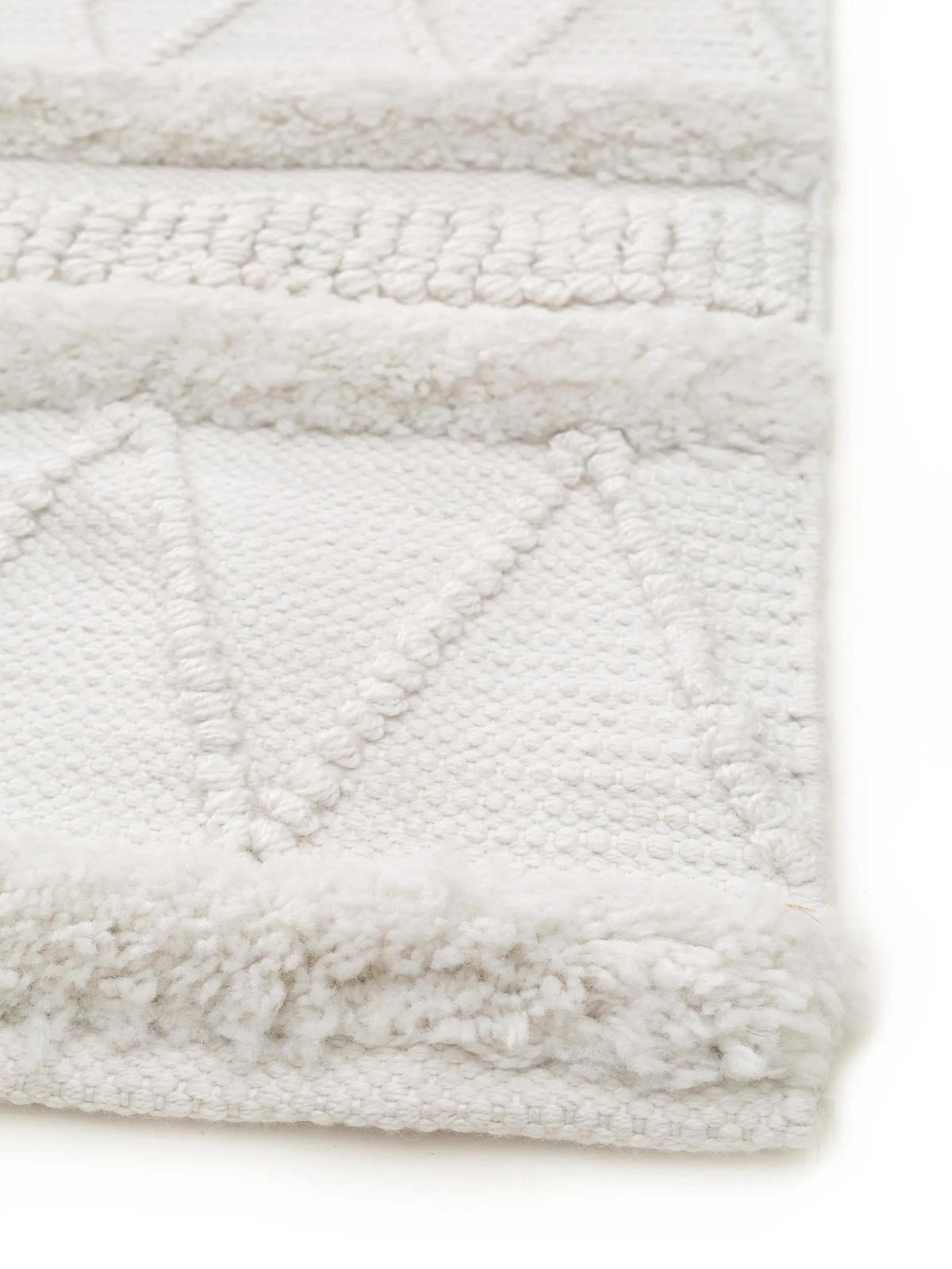 TEPPICH aus recyceltem Material Toni Ivory 80x150 cm - Creme, Textil (80/150cm) - benuta Pure