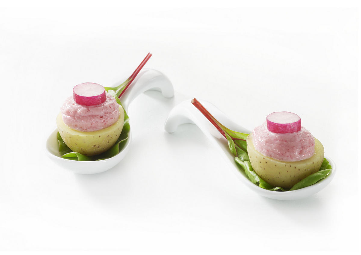 AMUSE GUEULE & TAPPALÖFFEL 11,5 cm Weiss - Weiß, Keramik (11.5cm) - Revol Porcelaine France