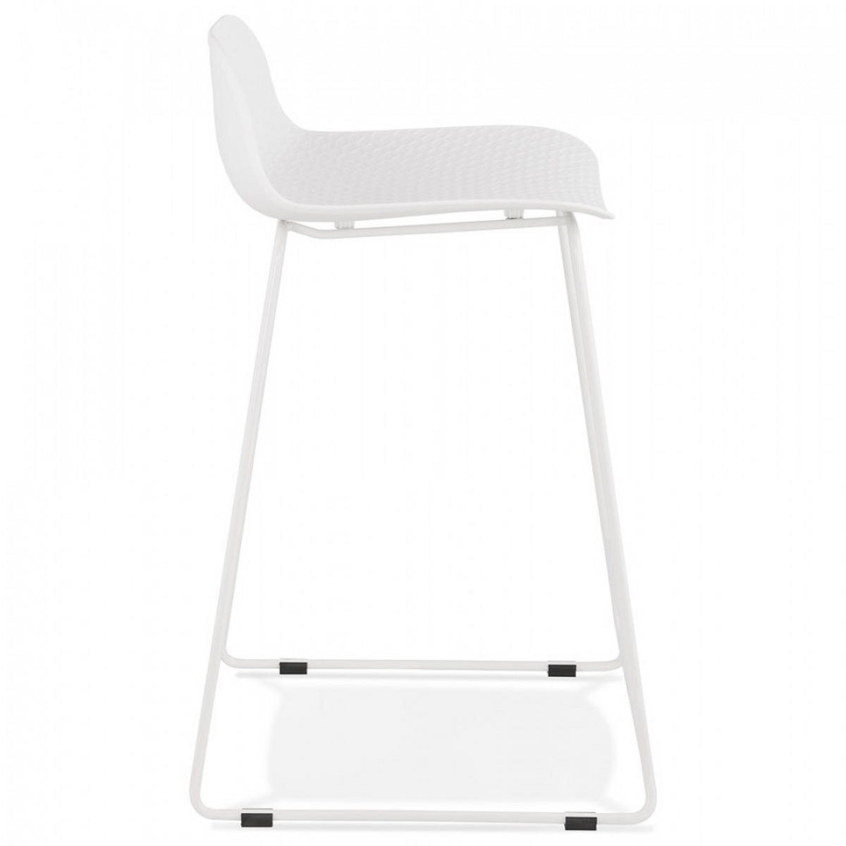 BARHOCKER Weiß 49x85x53cm - Weiß, Kunststoff/Metall (49/85/53cm) - AlterEgo