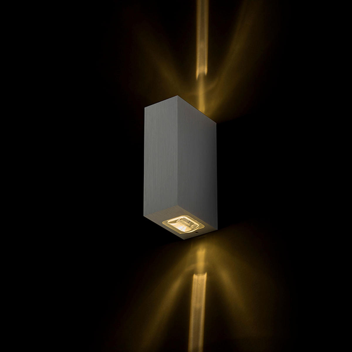 AUSSENLEUCHTE NICK II gebürstetes Aluminium 6 W IP54 - Silberfarben, Metall (7/41/12cm) - Rendl