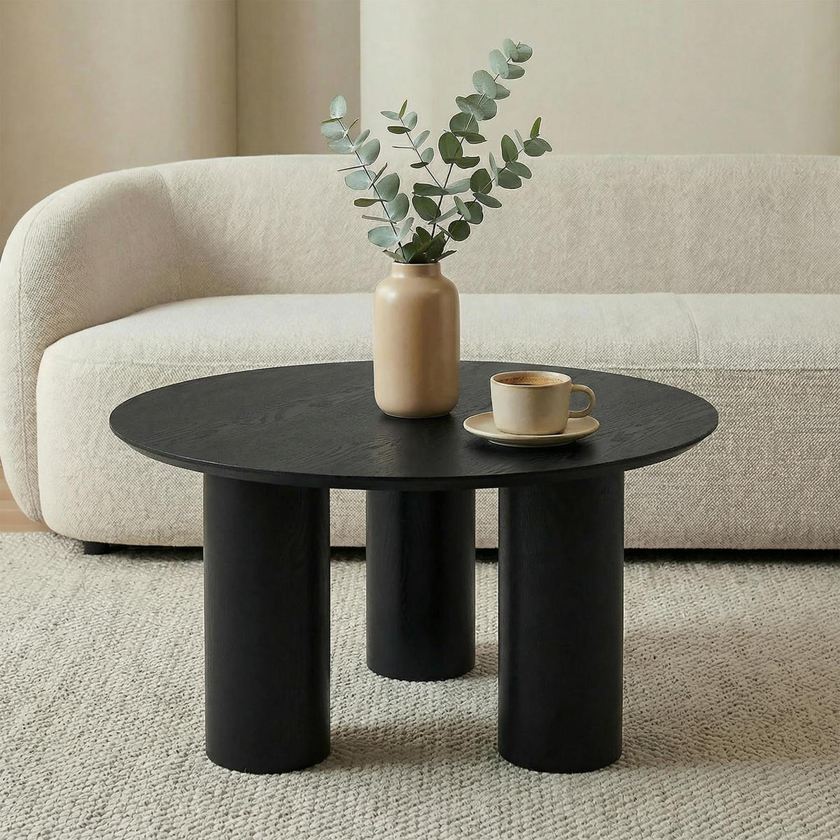 COUCHTISCH ESTER schwarz - Schwarz, Holzwerkstoff (70/70/40cm) - IDIMEX
