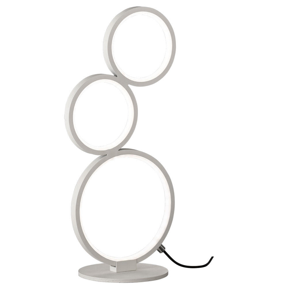 LED TISCHLEUCHTE Weiß matt - Weiß, Metall (20/15/45cm)