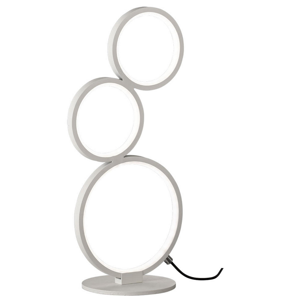 LED TISCHLEUCHTE Weiß matt - Weiß, Metall (20/15/45cm)