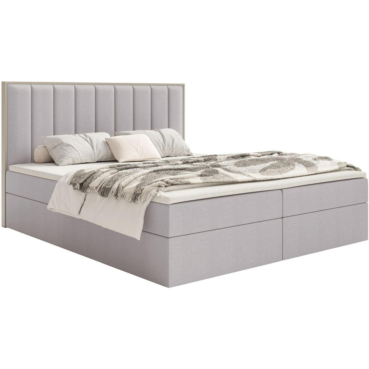 BOXBETT Togents Grau Chenille hydrophob 140x200 cm - Grau, Textil (140/200cm) - Selsey