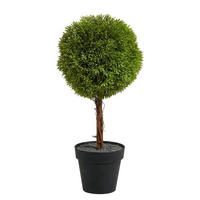 KUNSTPFLANZE Florista Buchsbäumchen - Grün, Kunststoff/Metall (35cm) - Butlers