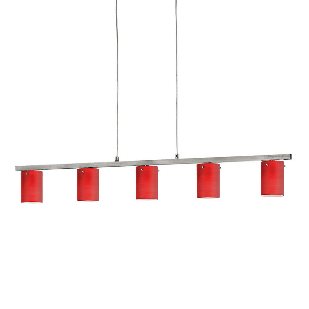 LED HÄNGELEUCHTE DRESS Aluminium Rot - Rot, Metall (91.5/7/110cm)