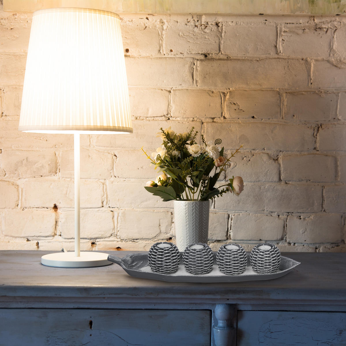 KERZENDEKO - Multicolor, Naturmaterialen/Holzwerkstoff (7.5cm) - Relaxdays