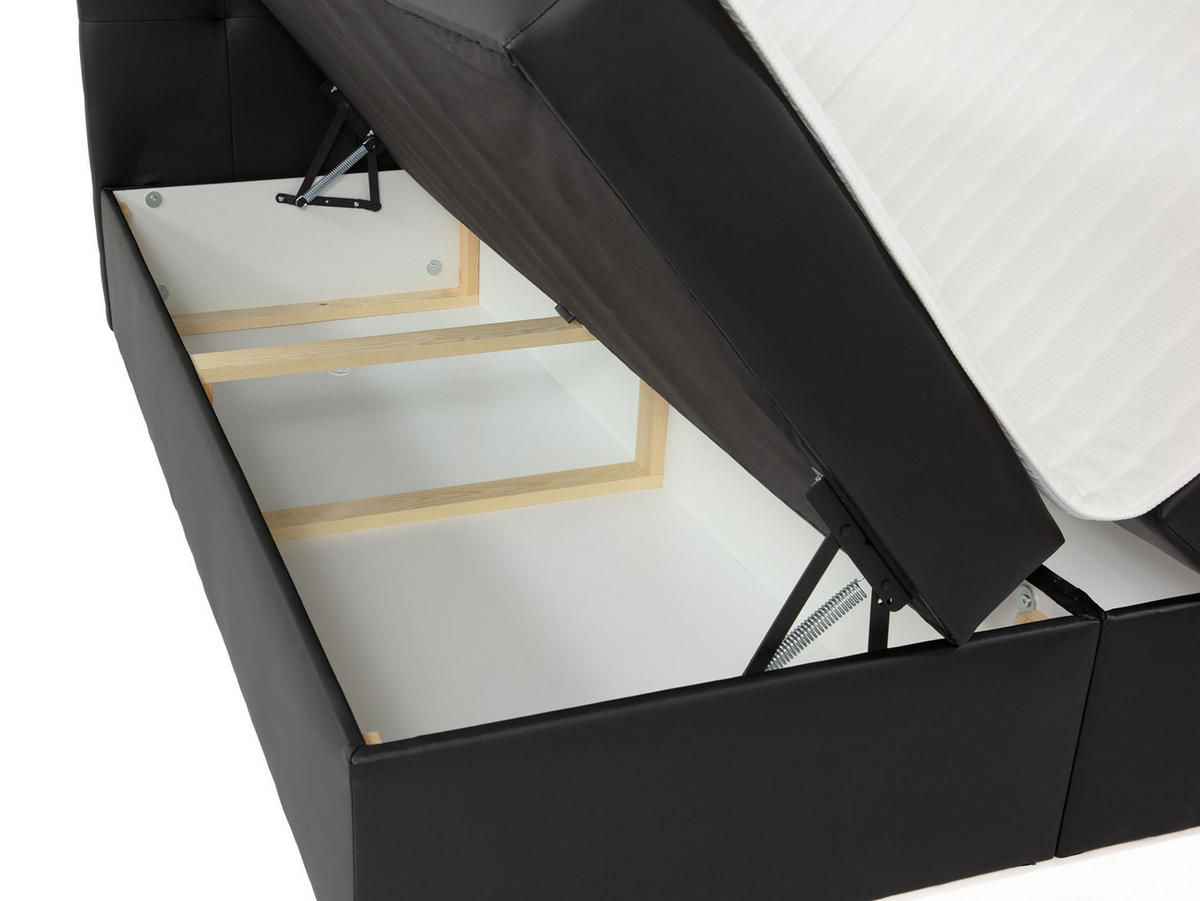 BOXBETT Luanda - Blau, Holzwerkstoff (140/200cm) - MIRJAN24
