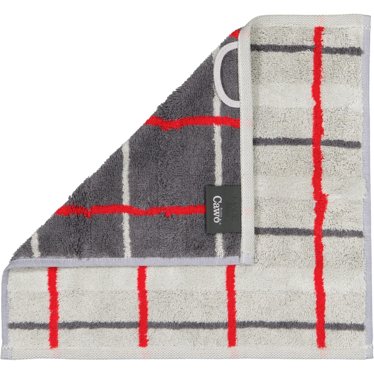 HANDTÜCHER NOBLESSE SQUARE 1079 PLATIN - 72 - Grau, Textil (30/30cm) - Cawoe