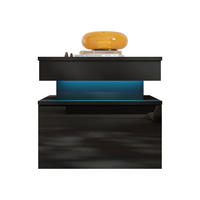 NOPTIERA 1S Glossa - negru, material plastic/compozit lemnos (55/51/39cm) - MIRJAN24