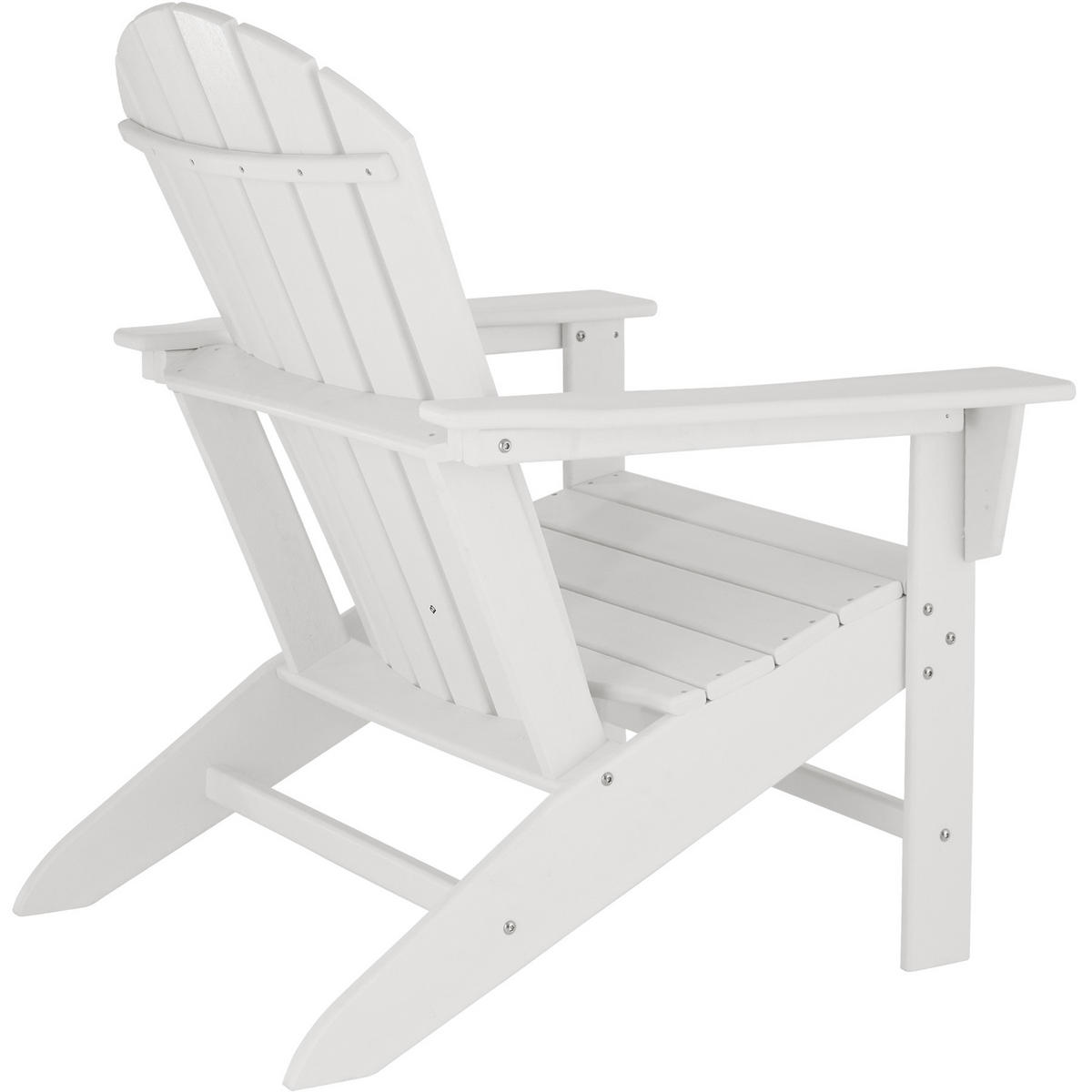 GARTENSTUHL Joan,Belastbarkeit 120 kg, 83 x 79 x 97 cm,weiß/weiß - Weiß, Kunststoff (79/97/83cm) - tectake