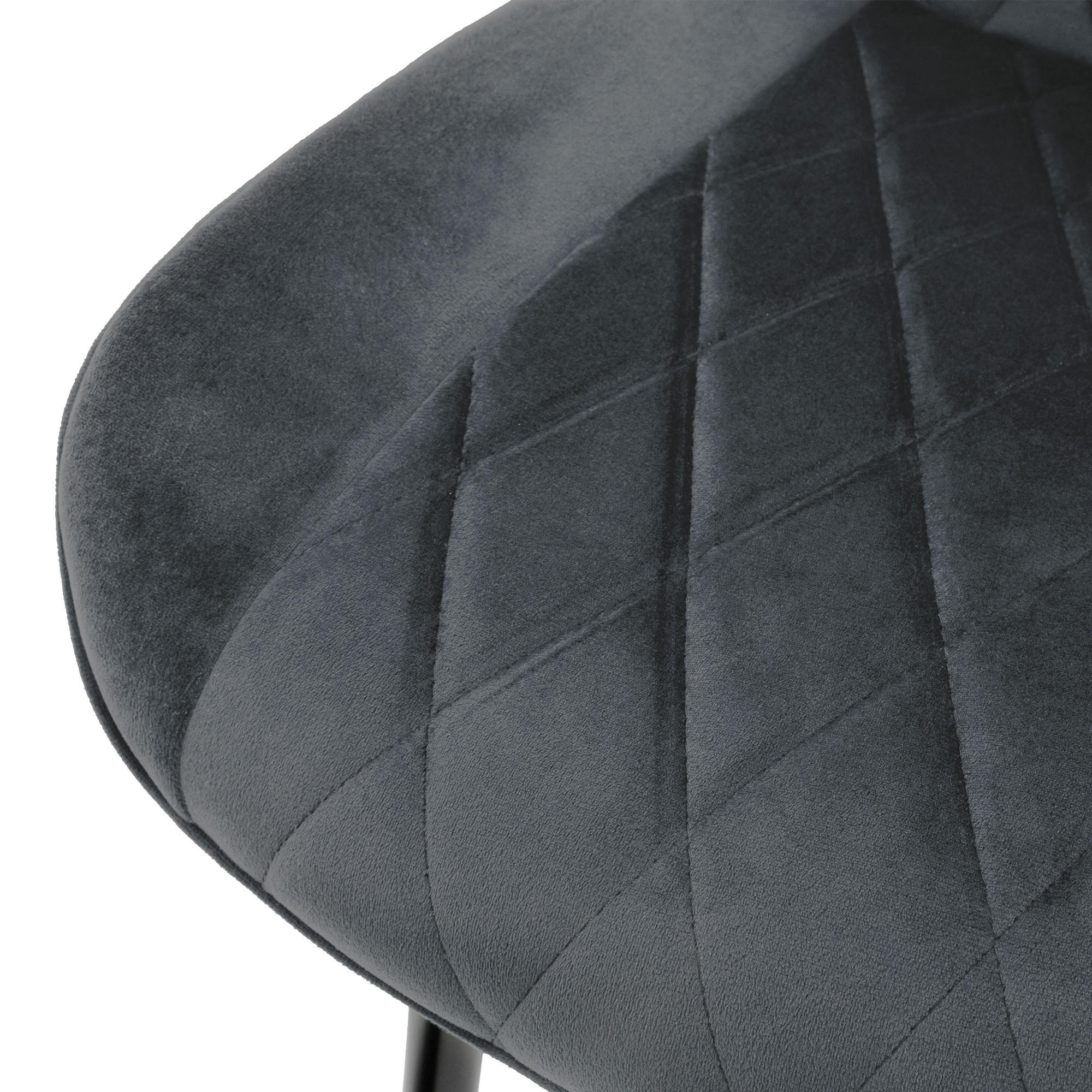 ESSZIMMERSTUHL Anthrazit 6er Set - Anthrazit, Metall (54/81/60cm) - ML-DESIGN