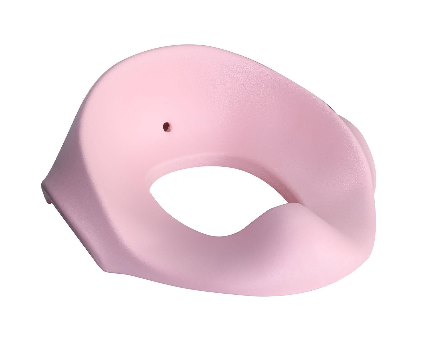 TOILETTENTRAINER Flipper rosa anatomische Form, Spritzschutz, Seitengriffe, rutschfeste Silikonbasis - Rosa, Kunststoff (33/35cm) - Kikka boo