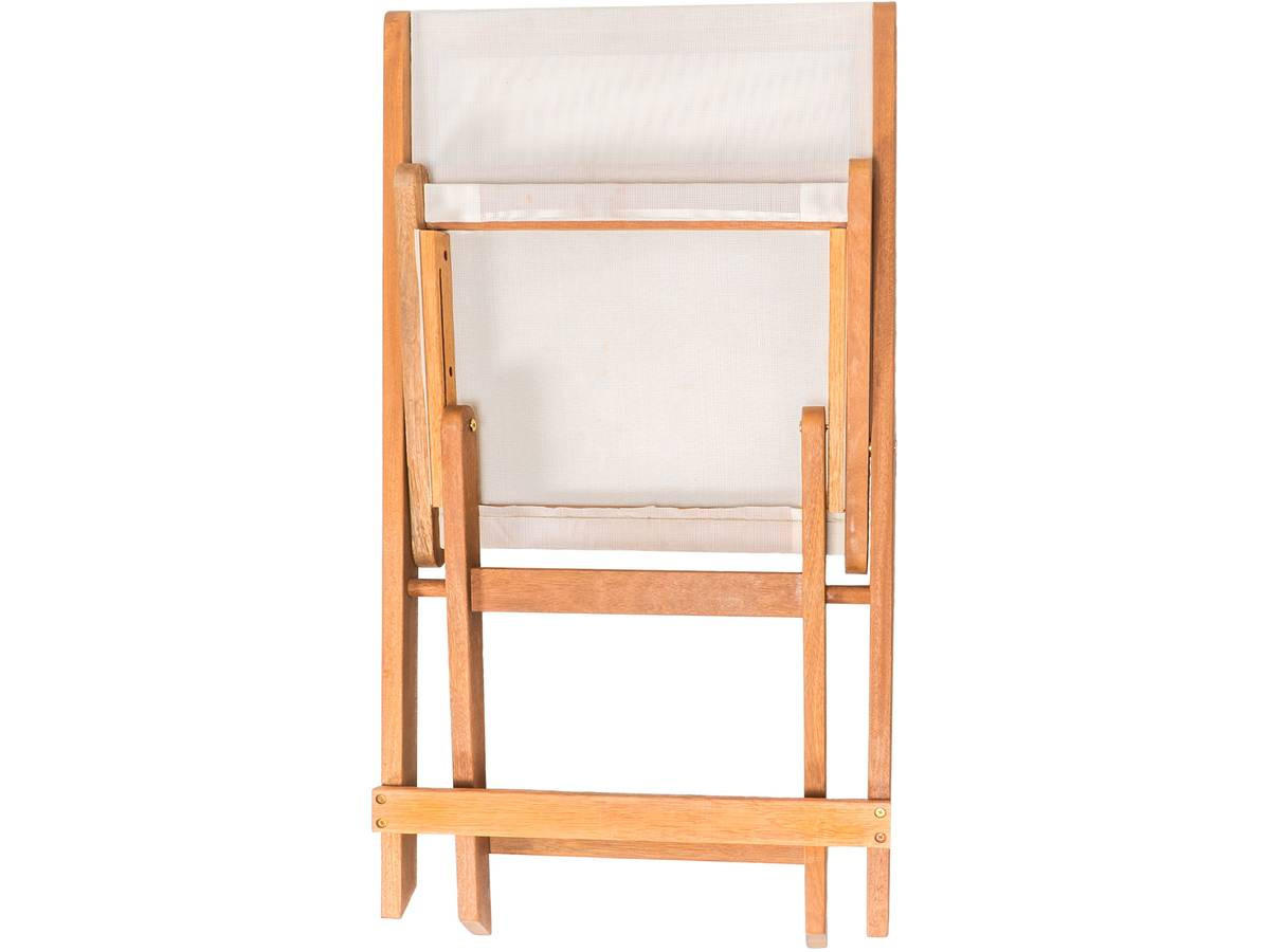 GARTENSTUHL Seoul klappbar 2er-Set Beige - Beige, Holz/Textil (49/79/44cm) - Habitat Garten