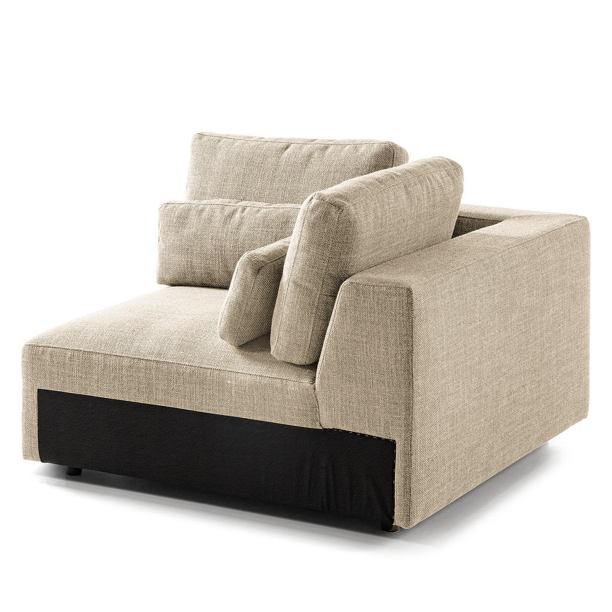 MODULECKE - Beige, Textil (112/80/112cm) - home24