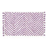 BADEMATTE 50/80 cm Chevron, Baumwolle - Flieder, Textil (50/80cm) - Homescapes
