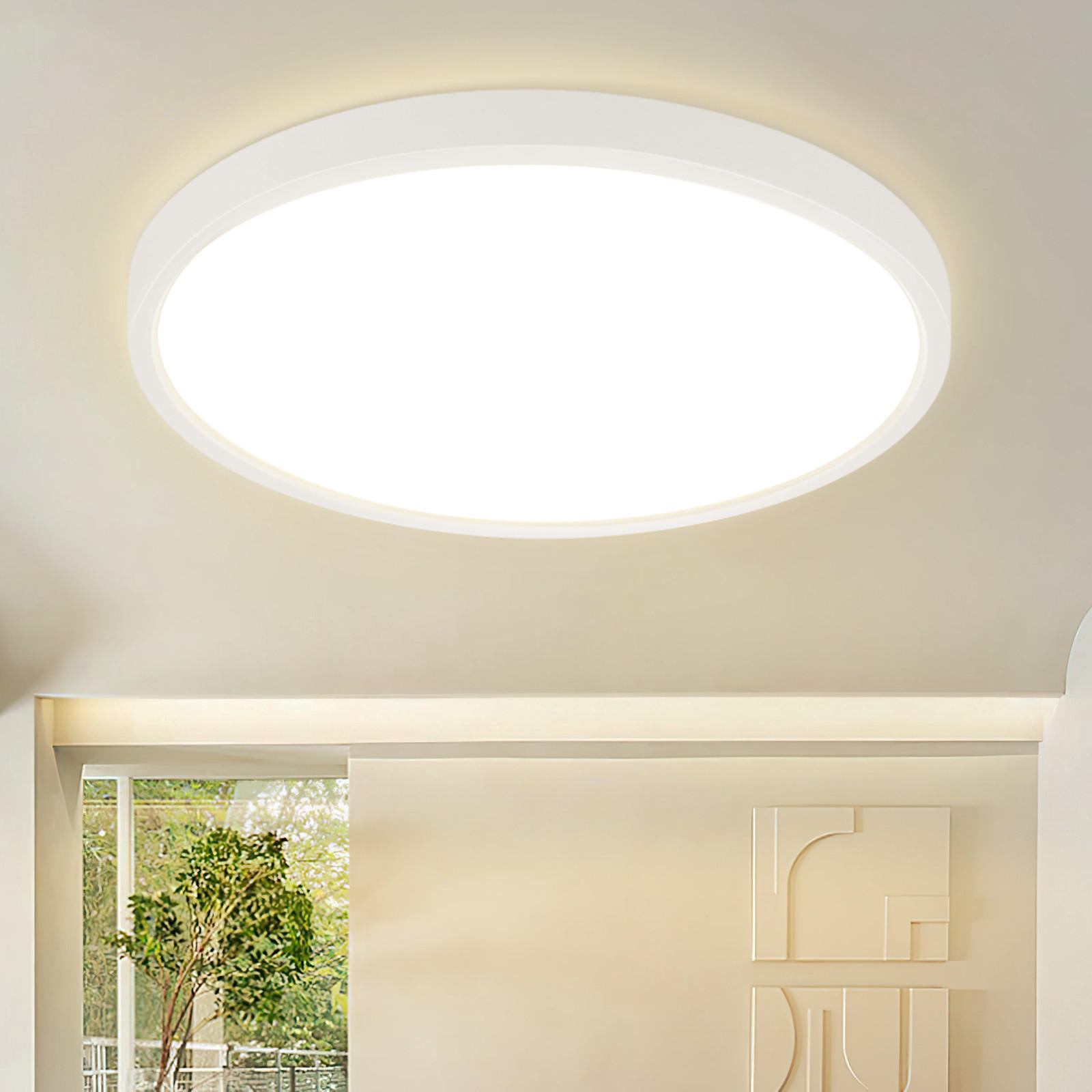 LED-DECKENLEUCHTE Skaldon 30/30/2.4 cm - Weiß, Metall (30/30/2.4cm) - ZMH