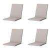 GARTENSTUHLKISSEN Neapel 97/49 cm 4er-Set - Taupe, Textil (49/6/97cm) - Madison