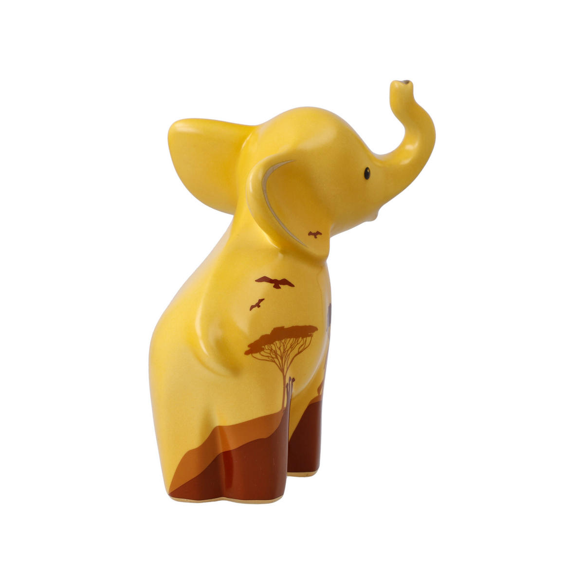 DEKOFIGUR Elephant - Mukkoka, Porzellan, Sand, 15.5 cm - Beige, Keramik (7/15.5/13.5cm) - Goebel