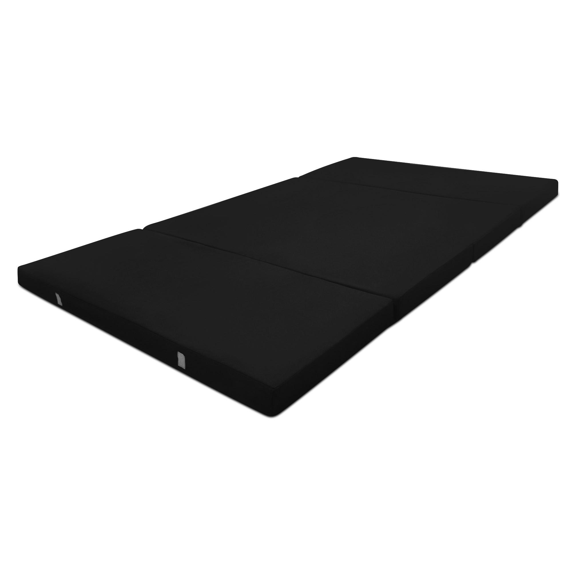 KLAPPMATRATZE Campix 195/120/7 cm Schwarz - Schwarz, Textil (195/120/7cm) - Beautissu 