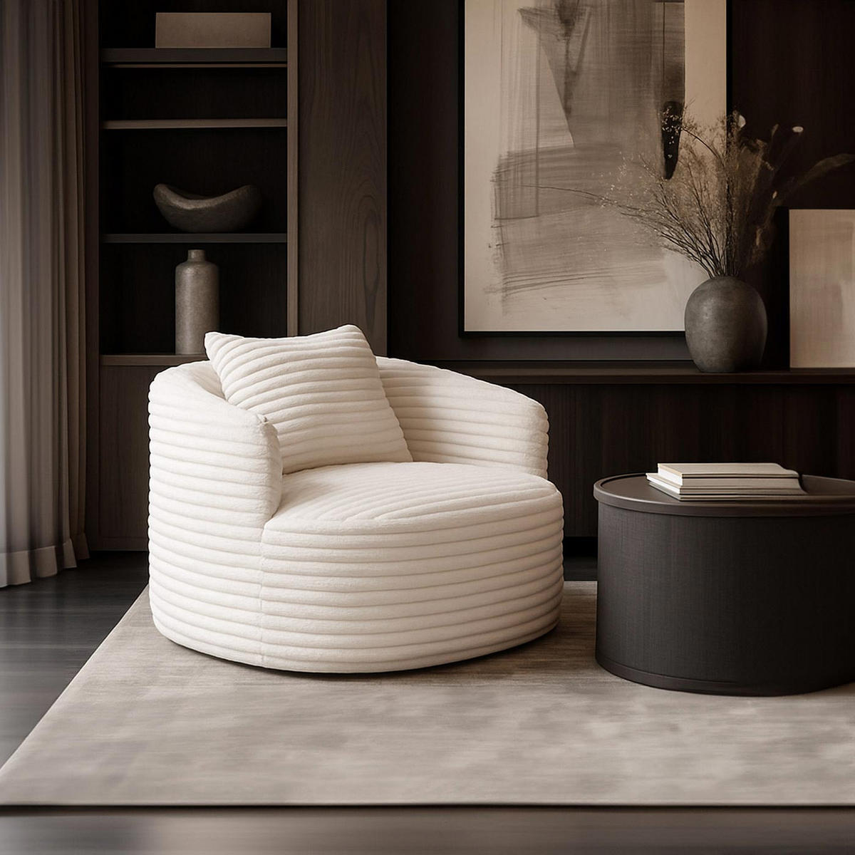 SESSEL Weiß - Weiß, Textil (100/66/86cm) - MCW