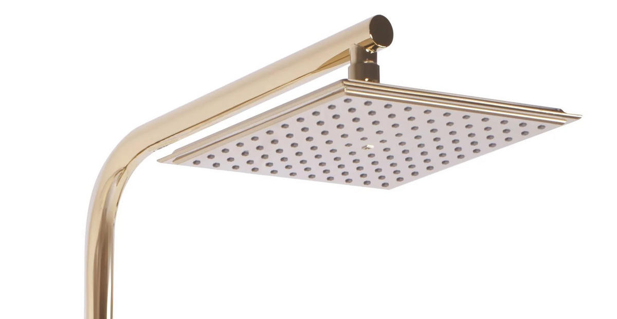 DUSCHGARNITUR Rea Bravo Gold - Goldfarben, Metall (40/105/45cm) - REA
