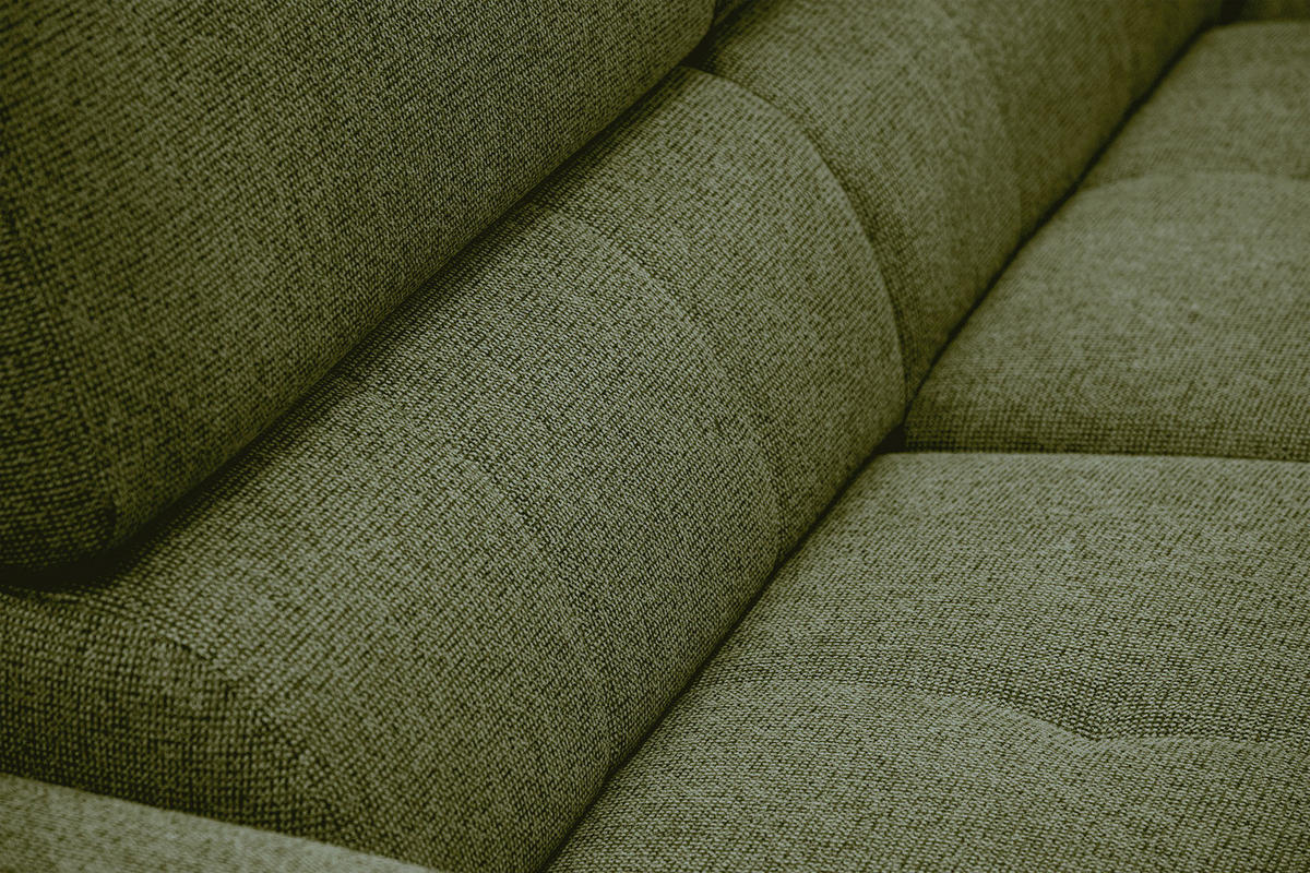 ECKSOFA FIERO 5-Sitzer, olivgrün - Schwarz/Olivgrün, Holzwerkstoff/Textil (290/228cm) - Courtois Laville