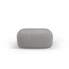 POUF Jenny aus Boucle hellgrau - Hellgrau, Textil (88/40/90cm) - Micadoni