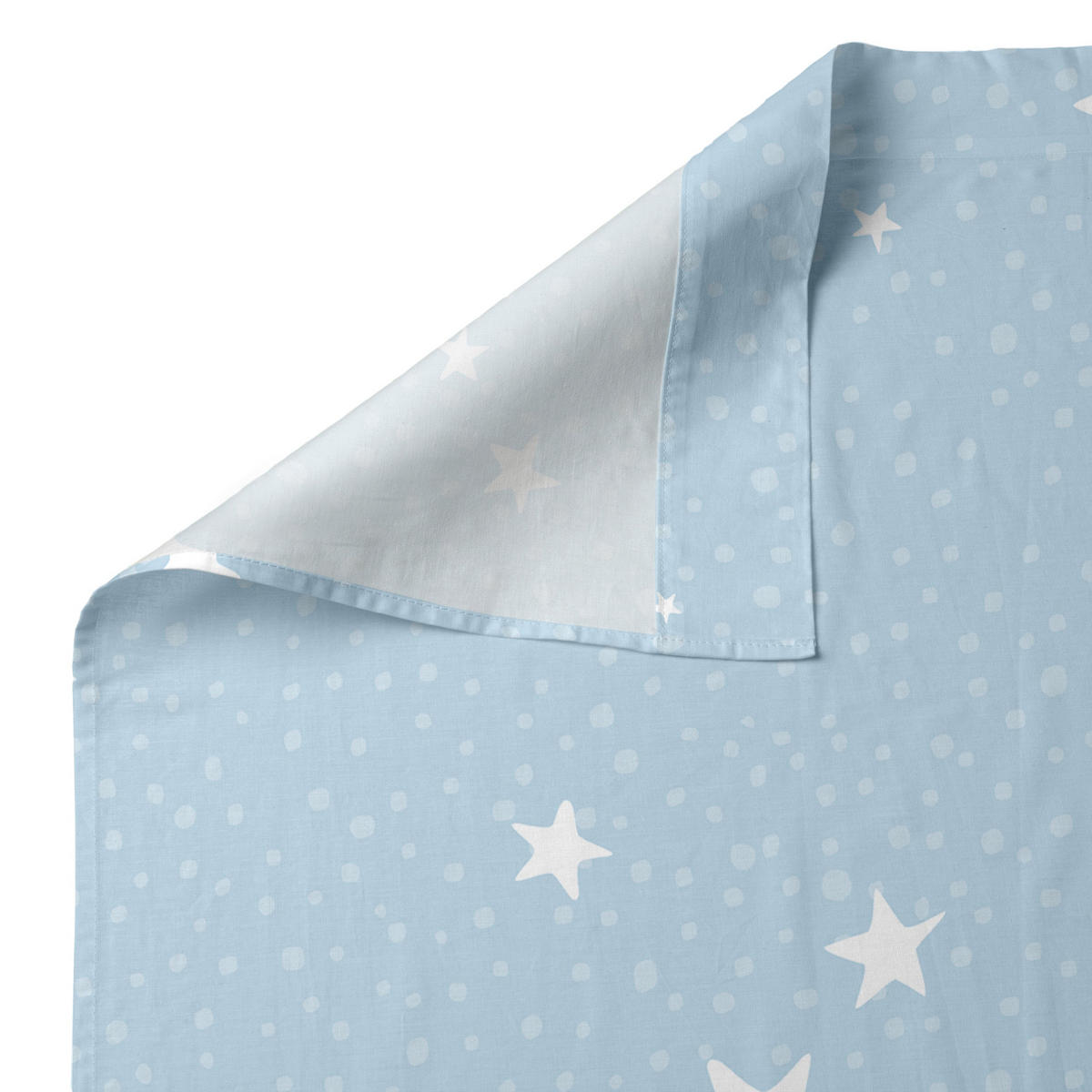 BETTWÄSCHE 2er-Set teiliges little star 180x270 cm blau - Blau, Textil (180/270cm) - Happy Friday