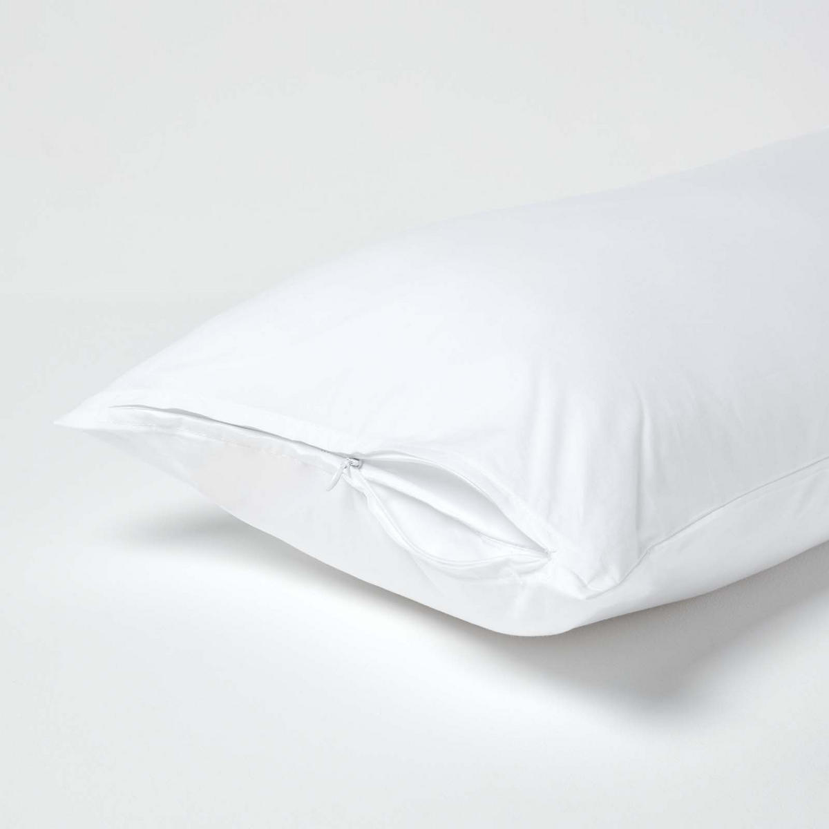 KISSENBEZUG Perkal, Ägyptische Baumwolle, Fadendichte 200 - Weiß, Textil (40/80cm) - Homescapes