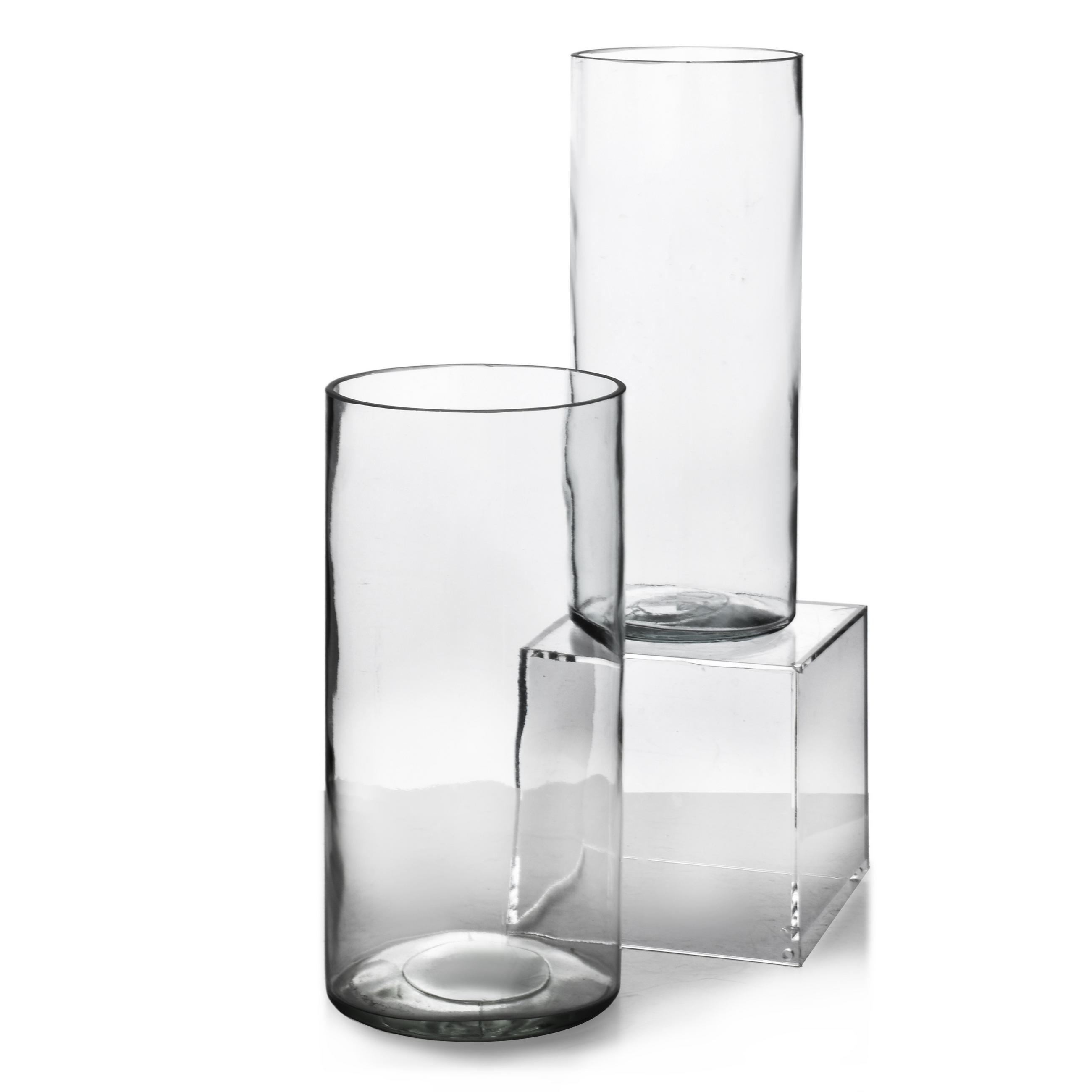 VASE Serenite Transparent 12x12xh25 cm Glas - Transparent, Glas (25cm) - Mondex
