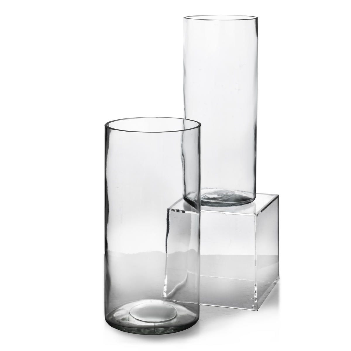 VASE Serenite Transparent 12x12xh25 cm Glas - Transparent, Glas (25cm) - Mondex