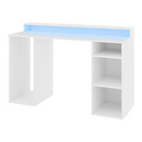 SCHREIBTISCH Gamer I - Weiß, Holzwerkstoff (48/138/90cm) - MIRJAN24