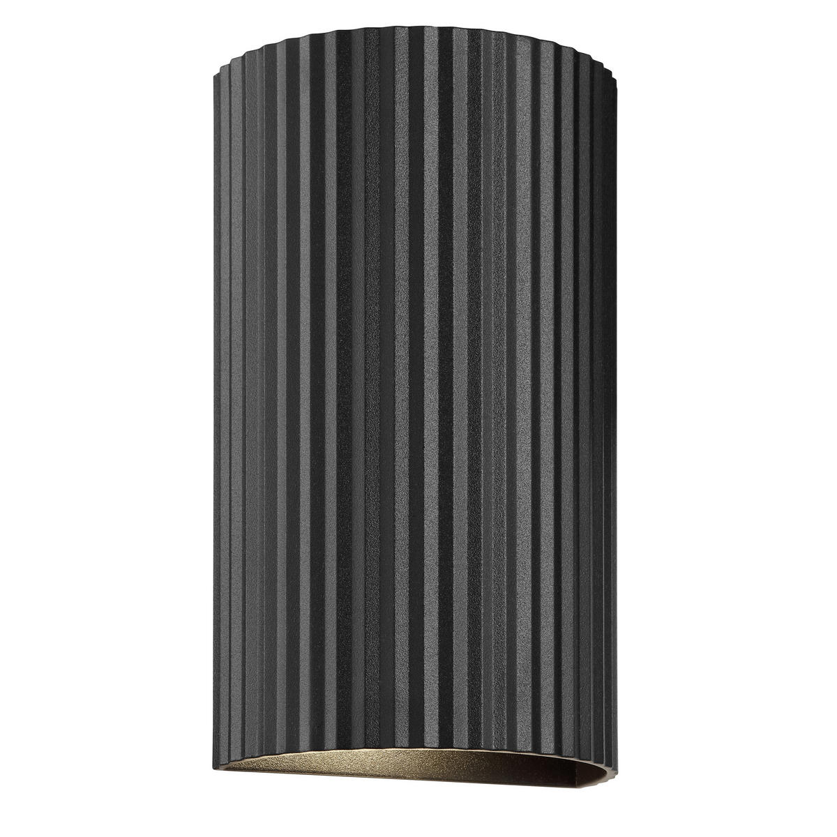 WANDLEUCHTE Undula Schwarz 6/10/18 cm - Schwarz, Metall (10/18/6cm) - Brilliant