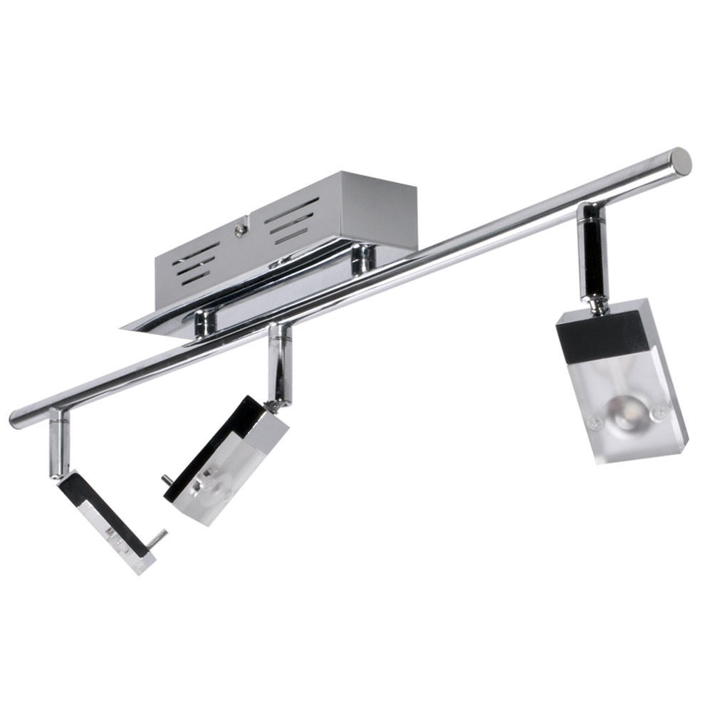 LED DECKENLEUCHTE Metall Silber - Silberfarben, Metall (60/17/17cm)