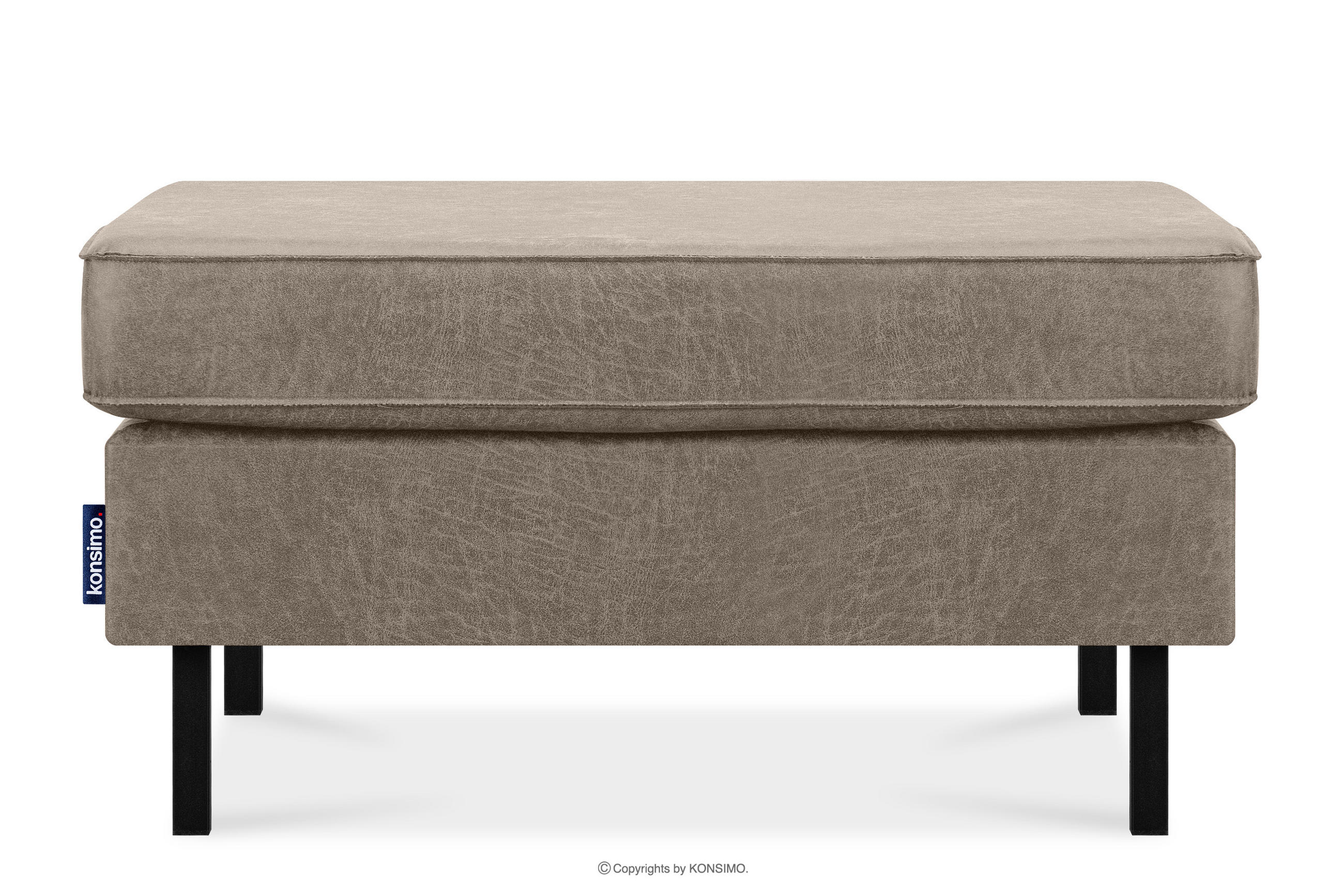 Konsimo® Hockerstuhl Hellgrau 93x48x70 cm