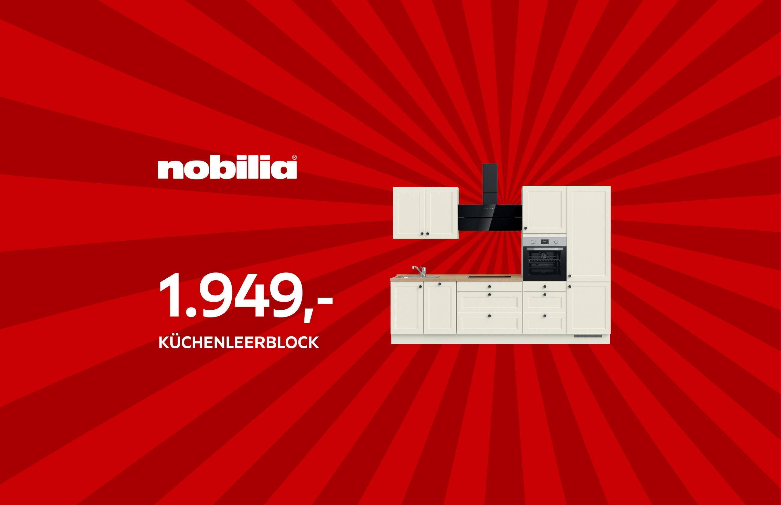 Nobilia - 1.949,- Küchenleerblock
