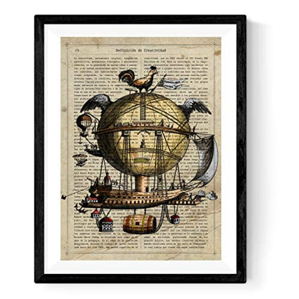 POSTER Vintage Arche Noah A4 Rahmenlos - Klar, Papier (29.7/5/21cm) - Nacnic