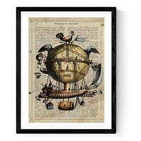 POSTER Vintage Arche Noah A4 Rahmenlos - Klar, Papier (29.7/5/21cm) - Nacnic